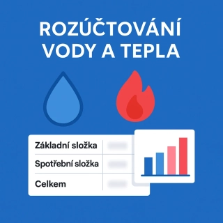 Rozúčtování teplo a vody na poptávku